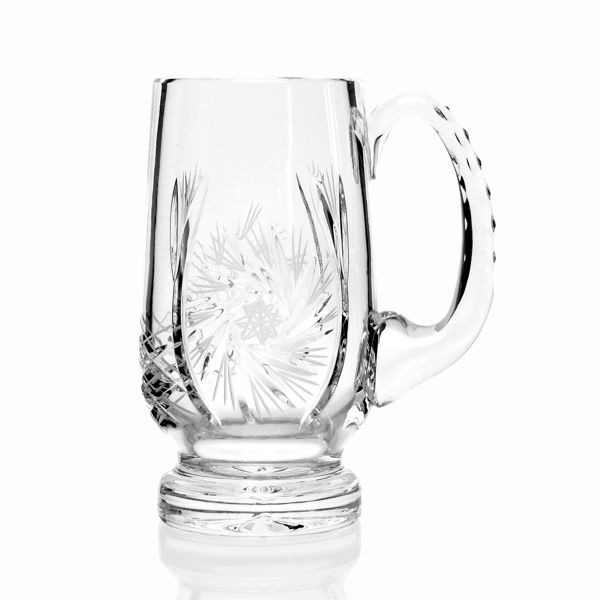 glass beer mug Cristal Lech